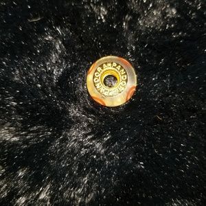 Pandora Shine Orange Spirals Murano Glass Bead